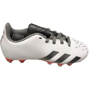 Adidas Cleats Predator Freak .4 FxG Youth Boys Size 11.5 White, Iron Silver - Picture 1 of 3