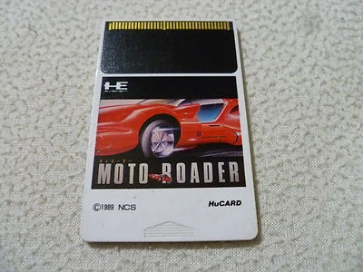 JAPANESE IMPORT PC ENGINE HU CARD GAME ONLY MOTO ROADER HE SYSTEM 1989 HUCARD  - Image 1 of 2