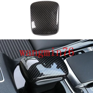 Fit For Benz GLB 2020-2022 ABS Carbon Fiber Console Gear Shift Knob Cover Trim - Picture 1 of 10
