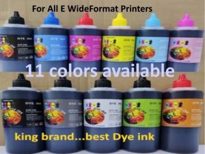 11 - 250 ml each dye ink for all E wide format printers 11 colors available - Picture 1 of 1
