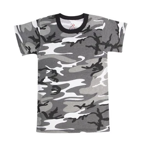 KIDS City Urban Camo T-Shirt Army Boys Girls Children Hiking Camping - Picture 1 of 2