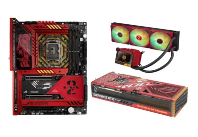 ASUS ROG Case With Z790 HERO EVR-02 Motherboard RTX 4090 24GB EVA-02 Edition - Image 1 of 4