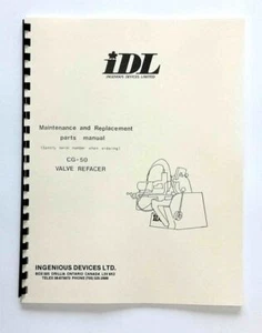 IDL CG50 Valve Grinder Manual - Picture 1 of 1