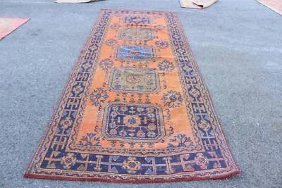 Vintage Rugs, 4.7x11.3 ft Large Rugs, Turkish Rugs, Cool Rugs, Wool Rug - Image 1 of 4