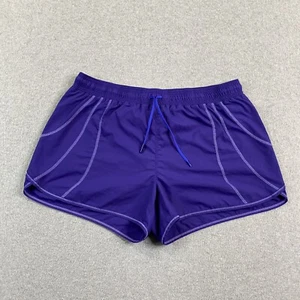 Pantalones Cortos de Correr Athleta Para Mujer Medianos Púrpura Record Time Trasero Cremallera Bolsillo Forrados - Imagen 1 de 17
