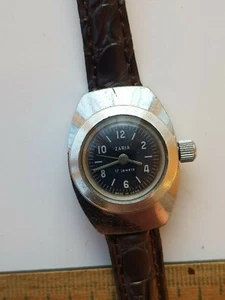 RARE Mechanical watch ZARYA ZARIA AMPHIBIAN Waterproof Shockproof MADE in USSR - Picture 1 of 10