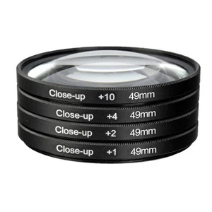 49/52/55/58/62/67/72/77mm +1+2+4+10 Close Up Macro Lens Optical Glass Filter Kit - Picture 1 of 19