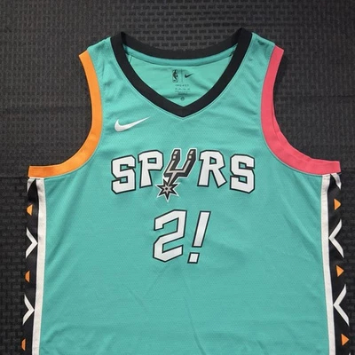 Nike San Antonio Spurs Coyote Mascot Fiesta City Edition Jersey Size XL 52 Rare - Image 1 of 4