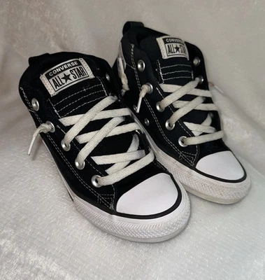 Converse CTAS улицы средний черный белый молодежи размер 2 стиль # A01720F - Изображение 1 из 4