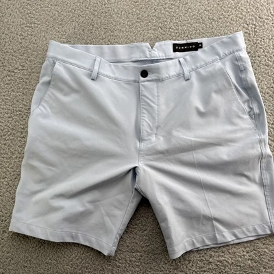 Dunning 高尔夫短裤男式 36 x 9 牛津蓝色性能弹力 — 第 1/4 张图片