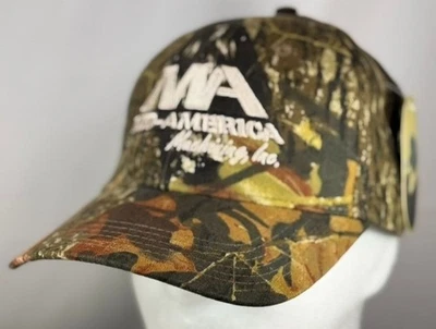 Mossy Oak 迷彩平沿帽 Mid America Machining Inc 可调节全新带标签 — 第 1/4 张图片