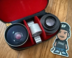 VTG KALIGAR TELEPHOTO WIDE ANGLE LENS KODAK INSTAMATIC CAMERA W/ CASE JAPAN RARE - Picture 1 of 10