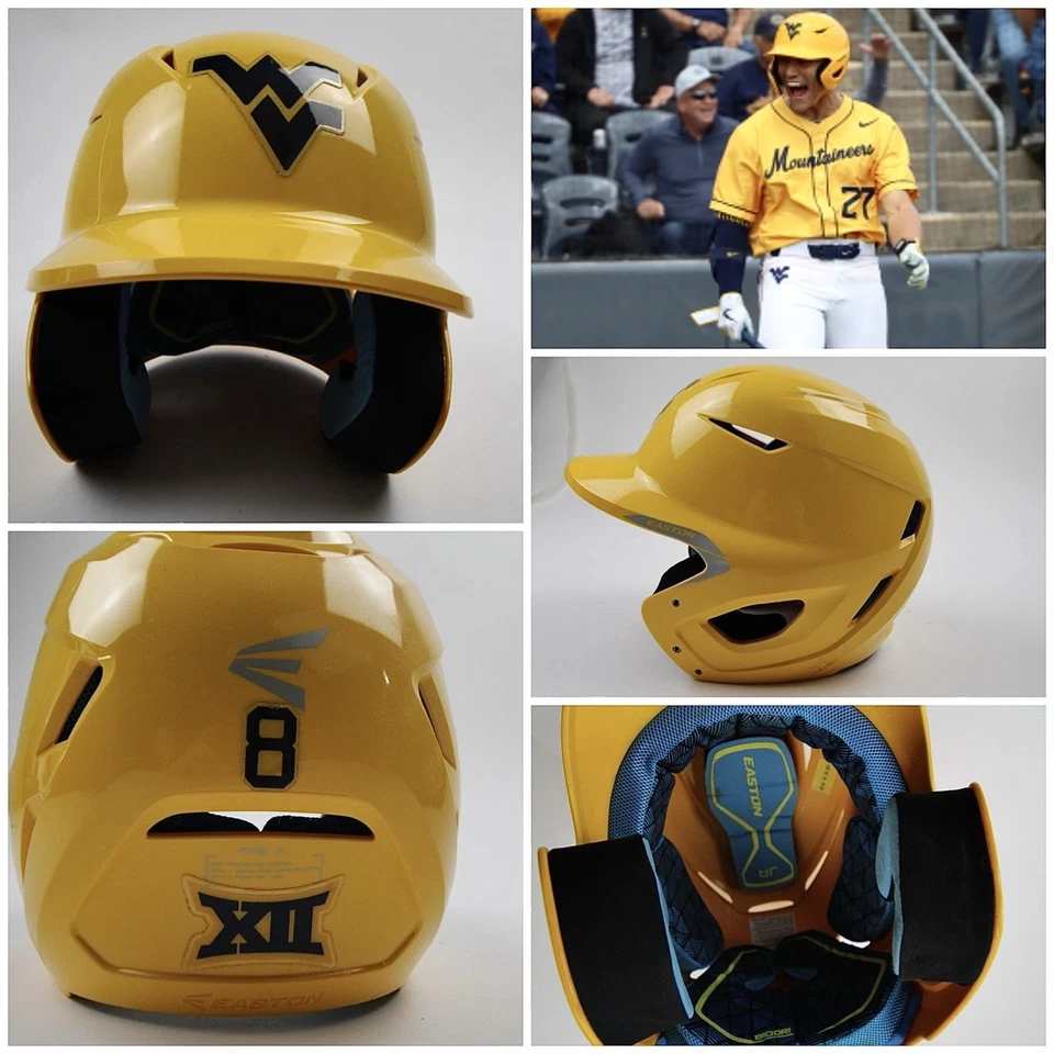 west virginia mountaineers Team Issued Player Used Batting Helmet Not Nike #8  - Image 1 of 1