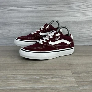 Scarpe da ginnastica Vans Old Skool Rowan taglia 4 bianco bordeaux scarpe sneakers Pro Pop Cush - Foto 1 di 15