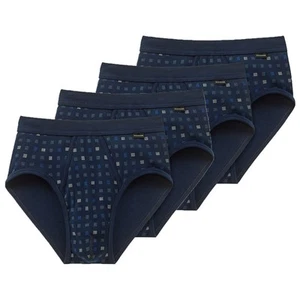 Schiesser Slip Hombres 4 Paquete - Deportivo,Essentials Acanalado,Karo-Print, - Imagen 1 de 20