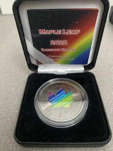 1 OZ Silber Maple Leaf Canada 2022 Rainbow Edition New - Bild 1 von 7