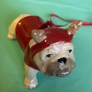 English Bulldog Christmas Tree Ornament - Picture 1 of 5