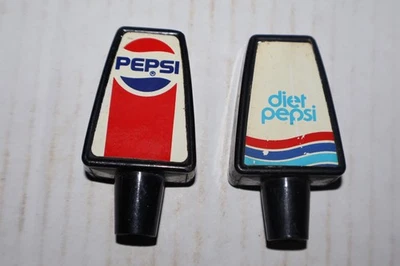 2 Vintage 1960s 1970s Pepsi & Diet Pepsi Fountain Soda Taps Handles  Tombstone - Image 1 of 2