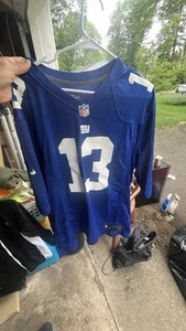 NEW YORK GIANTS AUTHENTIC NFL AMERICAN FOOTBALL JERSEY BECKHAM JR #13 - Picture 1 of 2
