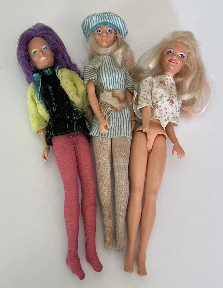 Muñecas Hasbro Jem & the Holograms de colección 3 Estate Find -Necesita TLC Clash Jem Jerrica Foto 1 de 4