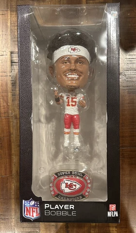 Patrick Mahomes KC Chiefs Super Bowl LVII Champs Ring Bighead Bobble NEW FOCO Cover