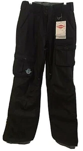 Kleine schwarze Damen-Snowboardhose Cargo Winter Schnee wasserdicht NEU 149 $! - Bild 1 von 12
