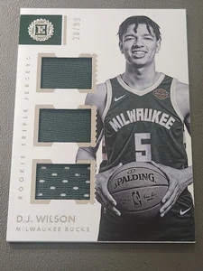2017-18 Panini Encased Rookie Triple Jerseys /99 DJ Wilson #RT-DW.1 Rookie RC - Picture 1 of 2