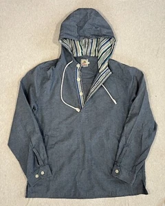 Pendleton Hombres M Surf Sudadera con Capucha Pullover Anorak Azul Cambray - Imagen 1 de 10