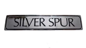 Vintage Rolls Royce Bentley Silver Spur Brass Chrome Rear Boot Badge - Imagen 1 de 1