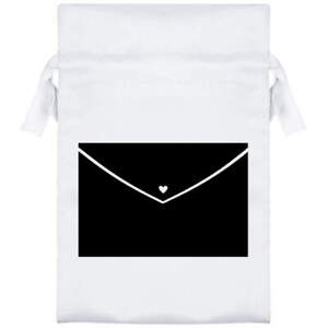 'Envelope' Satin Drawstring Bag/Pouch (SB001089)