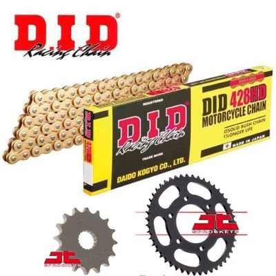 Se adapta Honda CBR125 R 2004-2010 DID Gold Heavy Duty Chain and Sprocket Kit Set Foto 1 de 4