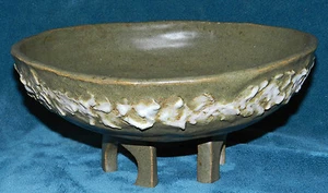 SPLENDIDA CIOTOLA CON PIEDINI IN CERAMICA ARTIGIANALE UNICA!! - Foto 1 di 6
