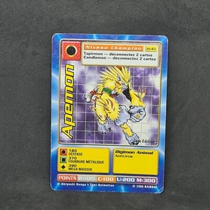 Carte Digimon apemon Jd-43 niveau champion 1er Edition Bandai 1999 - Imagen 1 de 3