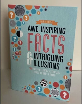 Family Trivia Awe-Inspiring Facts & Intriguing Illusions Book, Brand New - Image 1 of 4