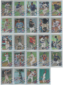 2021 Topps Chrome Baseball Silver Refractor (24) Rookies RC Stars
