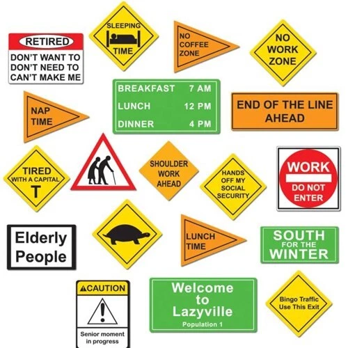 Recortes de jubilación decoraciones de pared suministros de fiesta de jubilación decoraciones Foto 1 de 1