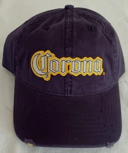 Vintage Navy Corona Beer Distressed Baseball Hat Cap Concept One UNUSED NWT - Picture 1 of 14