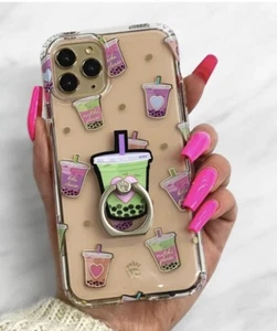 Velvet Caviar iPhone 13 ProMax Matcha Clear iPhone Case & Matching Grip Ring NEU - Bild 1 von 6