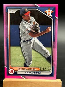 2024 Bowman #BP-135 Camilo Diaz Pink /175 Astros - Picture 1 of 2