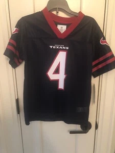 New NWT Houston Texans Deshaun Watson #4 Football Jersey Youth Medium - Picture 1 of 6
