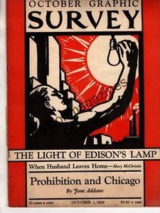 1929 Survey Graphic October- Rockwell Kent; Why we lynch; Prohibition; Edison - Picture 1 of 1