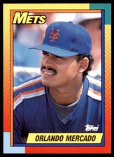 1990 Topps Traded Orlando Mercado Baseball Cards #73T