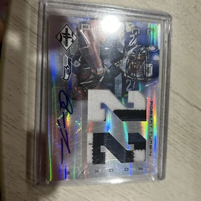 2012 Panini Black -Rookie Sig Materials Black  #29 Robert Turbin /25 AU, MEM, RC - Image 1 of 2