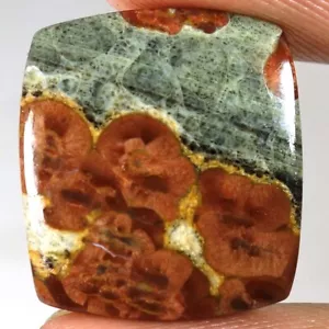 100% Genuine Peanut Obsidian Cushion Cabochon Gemstone 12.35Cts. 17x 19x 04mm - Picture 1 of 3