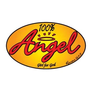 100% Angel Bumper Sticker Bulk Pack Of 9 - Picture 1 of 1