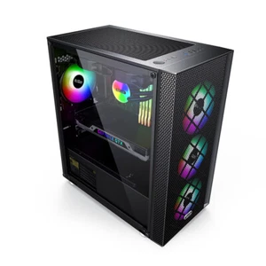 PCCOOLER PLATINUM-MM200 Gehäuse in Schwarz, M-ATX/ITX, Gehärtetes Glas - Bild 1 von 5