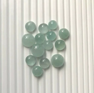 87.50Ctw Natural Milky Aquamarine Cabochon Top Quality Round Aquamarine Gemstone - Picture 1 of 5