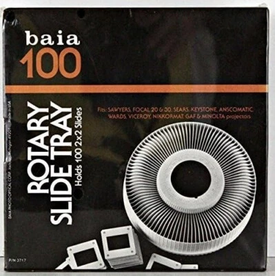 Baia S-100 Rotary Slide Tray Holds 100 2X2 Slides for projector factory Sealed - Image 1 of 3