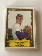 BARRY CHILES 1990 ProCards Pulaski Braves PWE SHIP