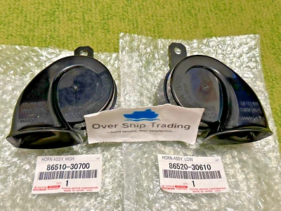 Toyota Lexus Genuine LS460 IS-F ES350 GS350 Premium Horn High Low Pair OEM JDM Foto 1 de 4